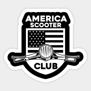 AMERICA SCOOTER CLUB Sticker